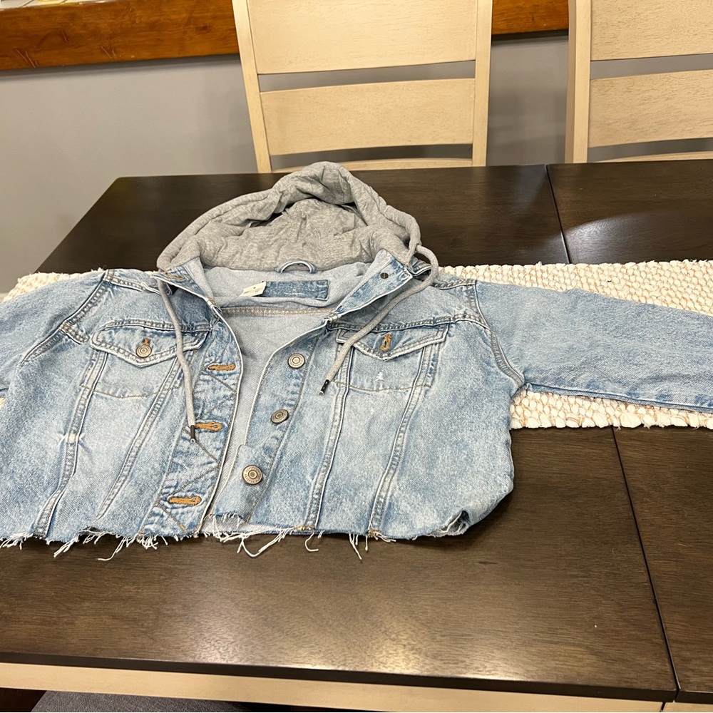 Aeropostale cropped jean jacket